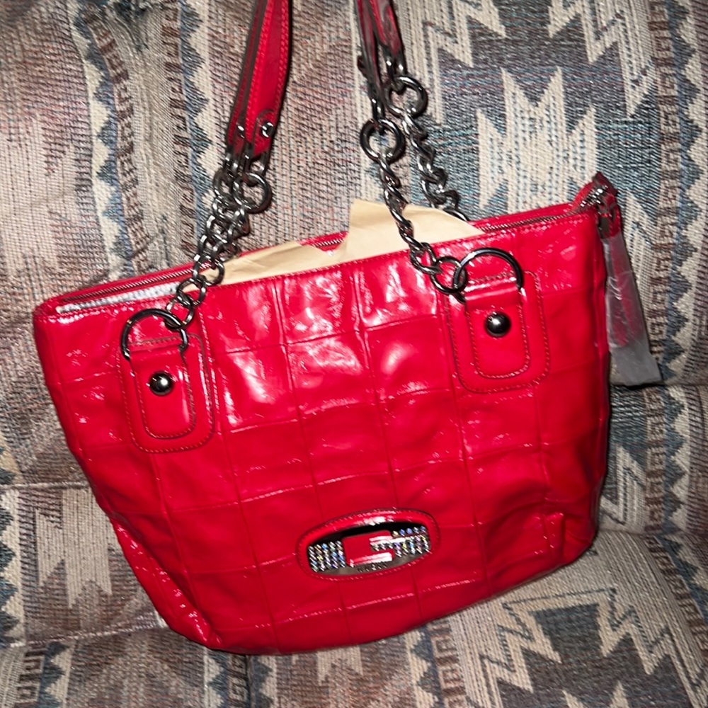 Red guess purse